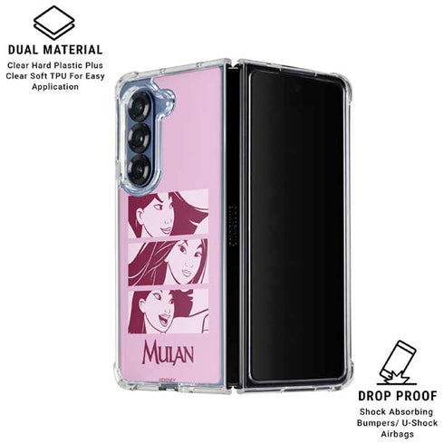 Disney Mulan Personalities Galaxy Z Fold6 Clear Case