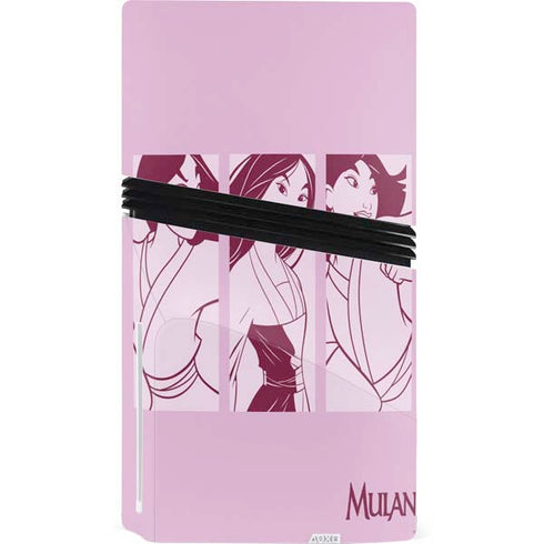 Disney Mulan Personalities PS5 Pro Disk Console Skin
