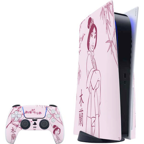 Disney Mulan Character Art PlayStation PS5 Skins