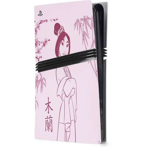Disney Mulan Character Art PS5 Pro Console Skin