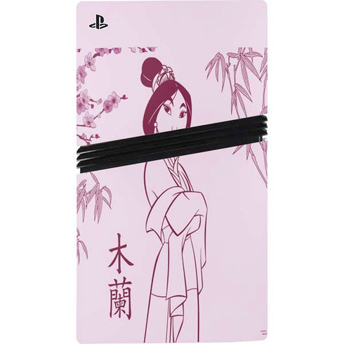 Disney Mulan Character Art PS5 Pro Console Skin