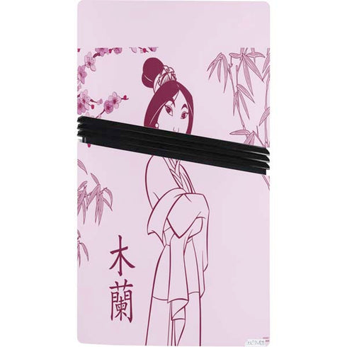 Disney Mulan Character Art PS5 Pro Console Skin