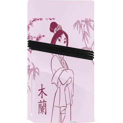 Disney Mulan Character Art PS5 Pro Disk Bundle Skin