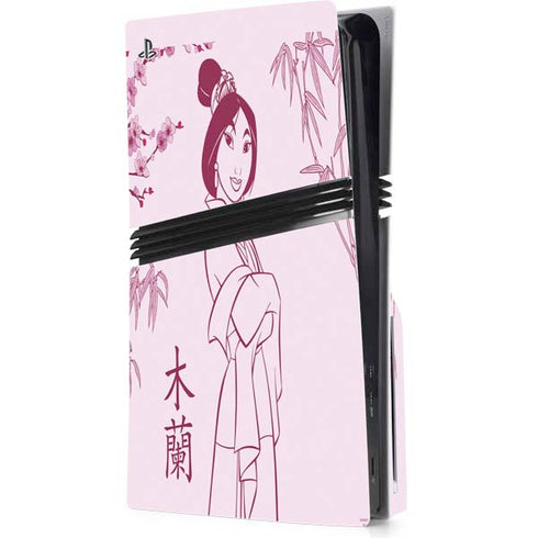 Disney Mulan Character Art PS5 Pro Disk Console Skin