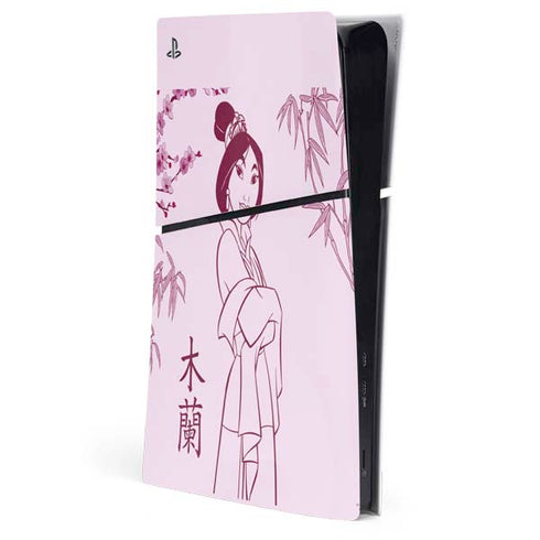 Disney Mulan Character Art PS5 Slim Digital Edition Console Skin