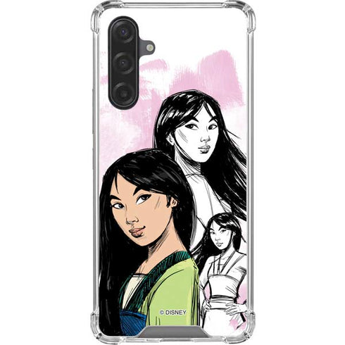 Disney Princess Mulan Sketch Galaxy A17 Clear Case