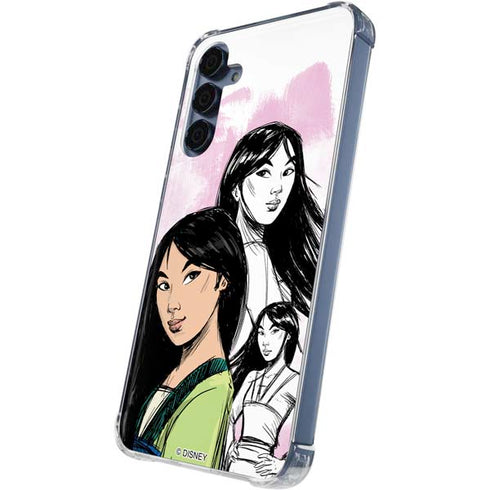 Disney Princess Mulan Sketch Galaxy A35 5G Clear Case