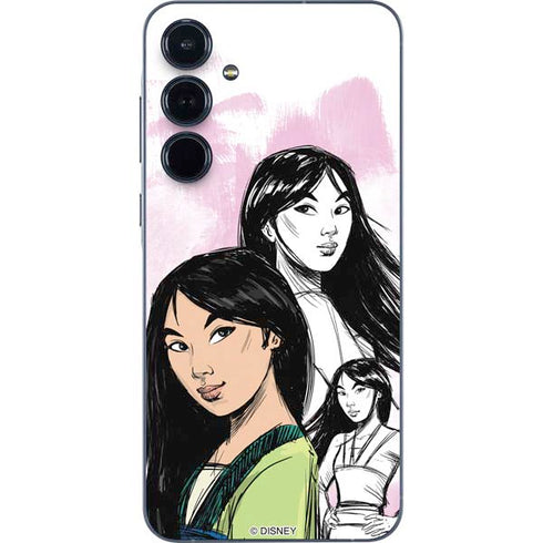Disney Princess Mulan Sketch Galaxy A35 5G Skin