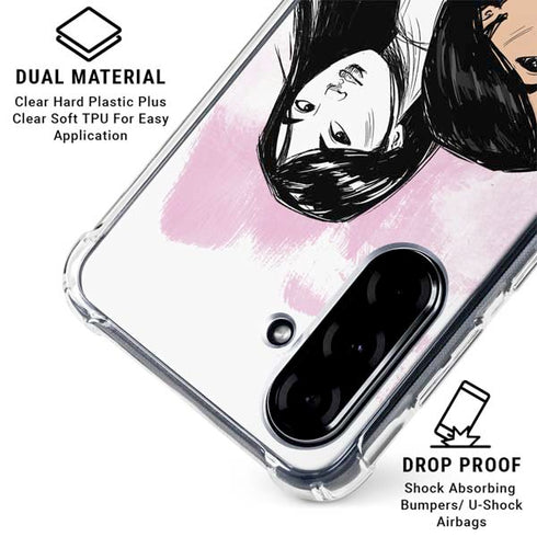Disney Princess Mulan Sketch Galaxy A36 5G Clear Case