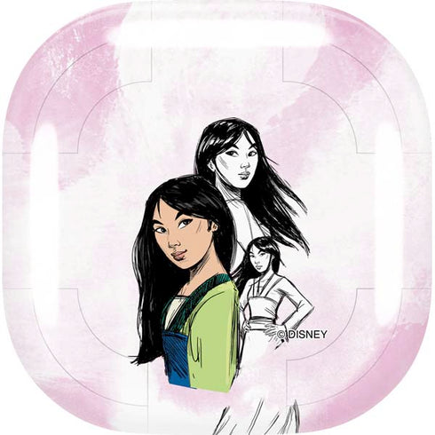 Disney Princess Mulan Sketch Galaxy Buds Live Skin