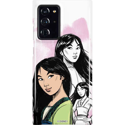 Disney Princess Mulan Sketch Galaxy Cases