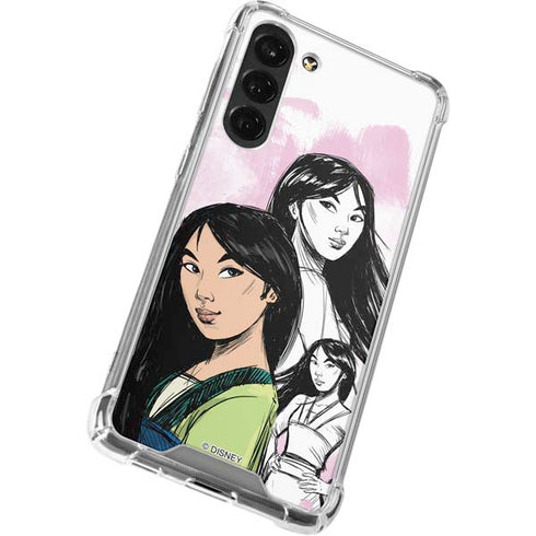 Disney Princess Mulan Sketch Galaxy S24 FE Clear Case