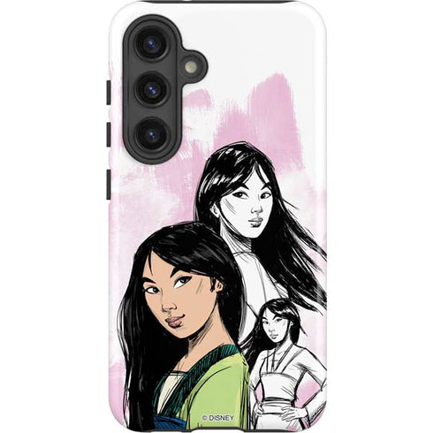 Disney Princess Mulan Sketch Galaxy S25 Impact Case