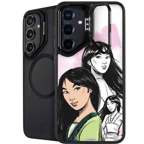 Disney Princess Mulan Sketch Galaxy S25 Kickstand Case