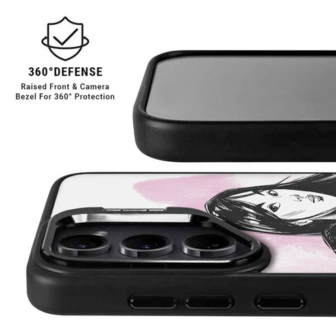 Disney Princess Mulan Sketch Galaxy S25 Plus Kickstand Case