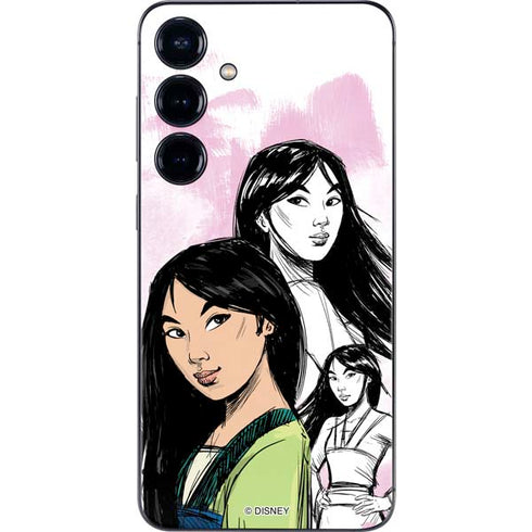 Disney Princess Mulan Sketch Galaxy S25 Plus Skin
