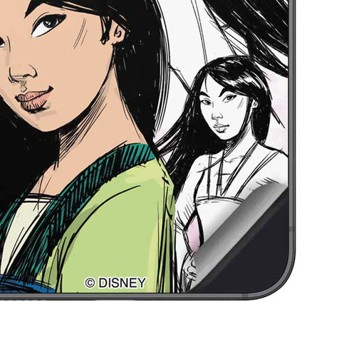 Disney Princess Mulan Sketch Galaxy S25 Plus Skin