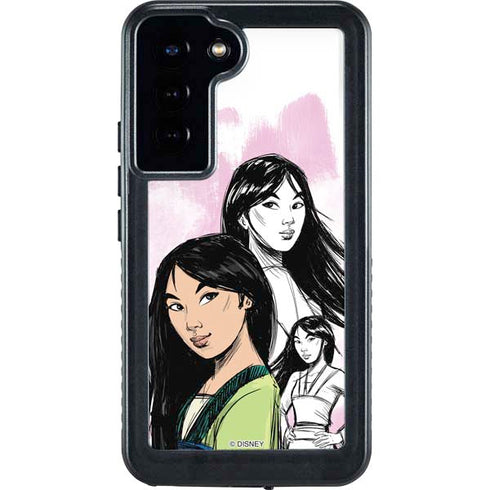 Disney Princess Mulan Sketch Galaxy S24 Plus Waterproof Case