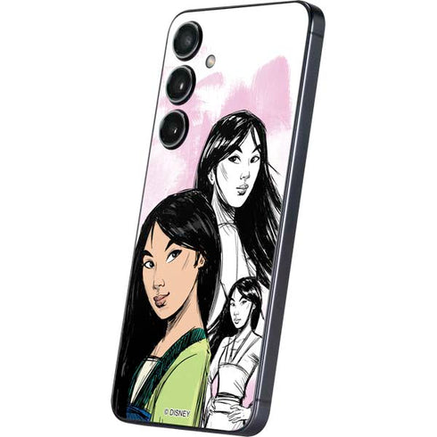 Disney Princess Mulan Sketch Galaxy S24 Skin