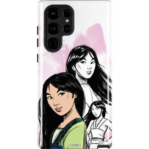 Disney Princess Mulan Sketch Galaxy Cases