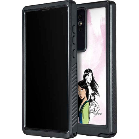 Disney Princess Mulan Sketch Galaxy S24 Ultra Waterproof Case