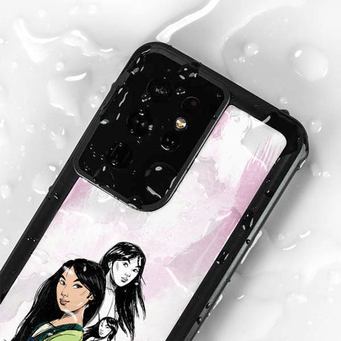 Disney Princess Mulan Sketch Galaxy S24 Ultra Waterproof Case