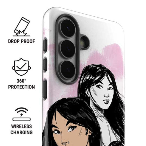 Disney Princess Mulan Sketch Galaxy S26 Impact Case