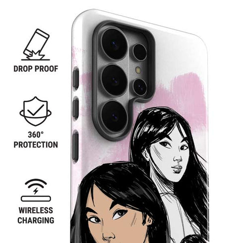 Disney Princess Mulan Sketch Galaxy S26 Ultra Impact Case
