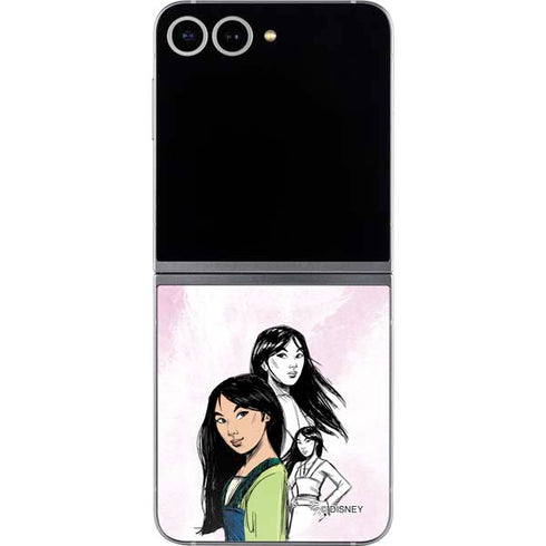 Disney Princess Mulan Sketch Galaxy Z Flip6 Skin