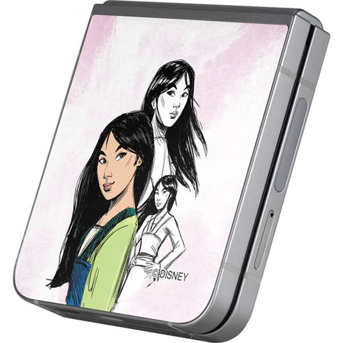 Disney Princess Mulan Sketch Galaxy Z Flip6 Skin