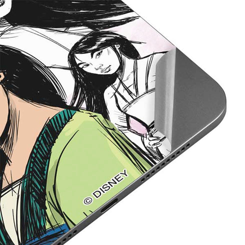 Disney Princess Mulan Sketch Apple iPad Mini Skin