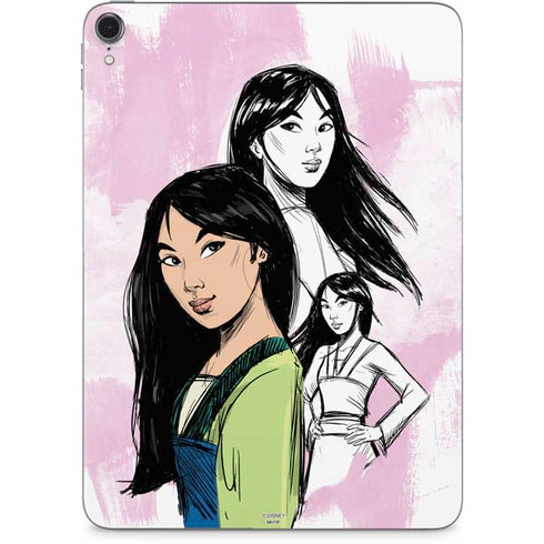 Disney Princess Mulan Sketch Apple iPad Pro Skin