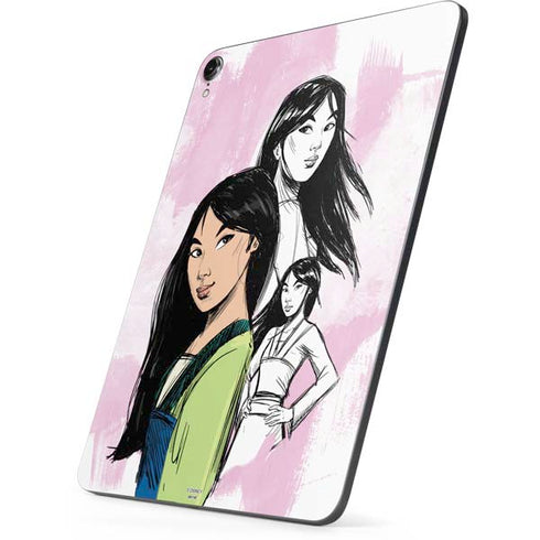 Disney Princess Mulan Sketch Apple iPad Pro Skin