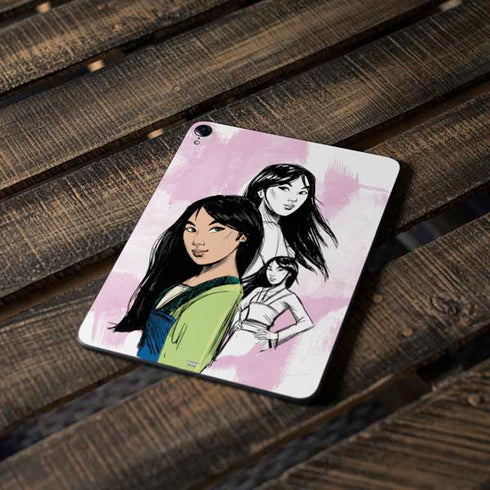 Disney Princess Mulan Sketch Apple iPad Pro Skin