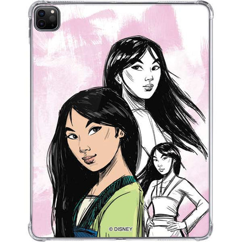 Disney Princess Mulan Sketch iPad Pro 11in (2024) Clear Case