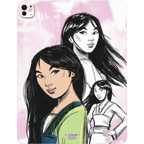 Disney Princess Mulan Sketch iPad Pro 13in M4 (2024) Skin
