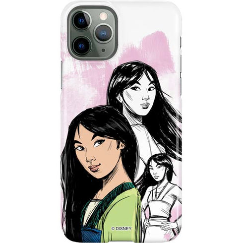 Disney Princess Mulan Sketch iPhone Cases