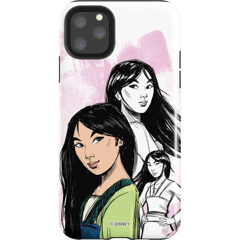 Disney Princess Mulan Sketch iPhone Cases