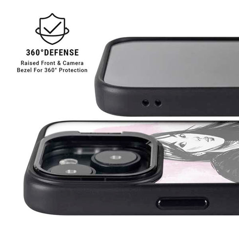 Disney Princess Mulan Sketch iPhone 15 Plus Kickstand Case