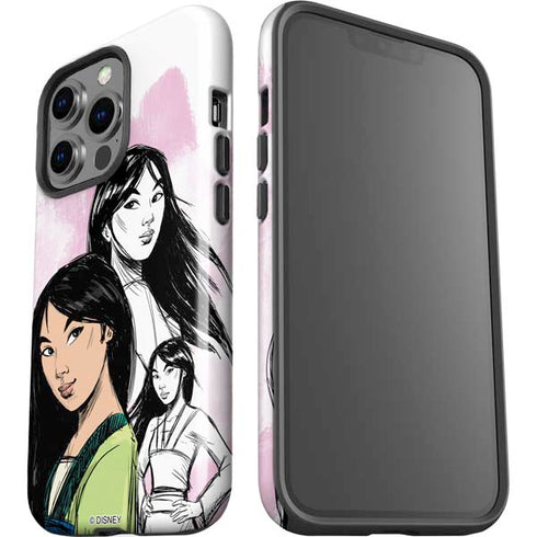 Disney Princess Mulan Sketch iPhone 15 Pro Impact Case