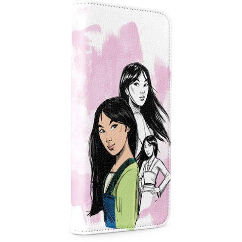 Disney Princess Mulan Sketch iPhone 15 Pro Max Folio Case