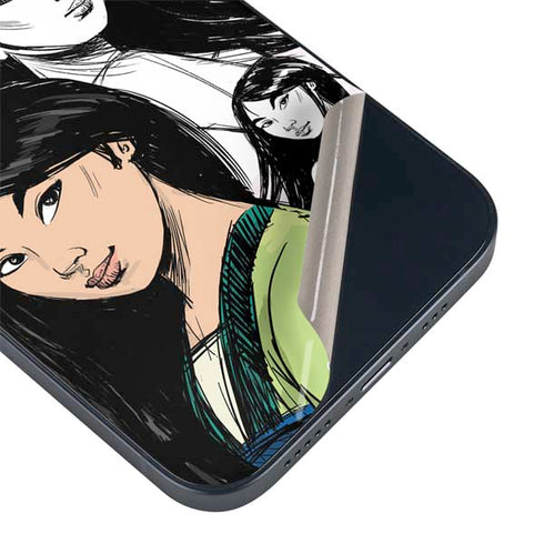 Disney Princess Mulan Sketch iPhone 15 Skin