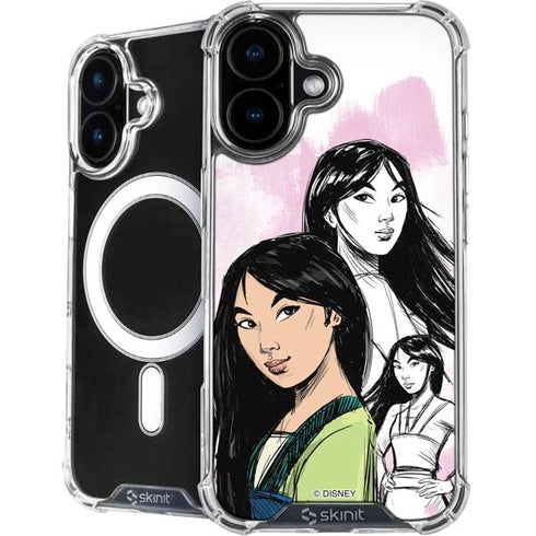 Disney Princess Mulan Sketch iPhone 16 MagSafe Case