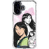Disney Princess Mulan Sketch iPhone 16 Plus Clear Case