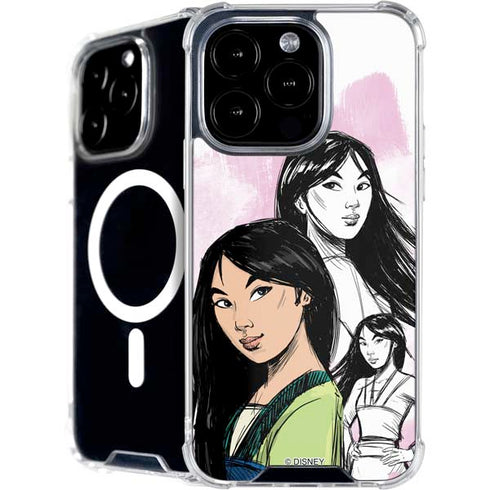 Disney Princess Mulan Sketch iPhone 16 Pro Max MagSafe Case