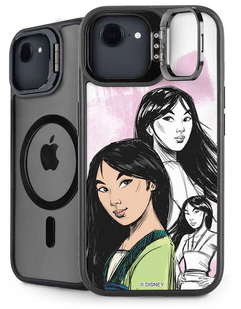 Disney Princess Mulan Sketch iPhone 16e Kickstand Case