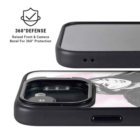 Disney Princess Mulan Sketch iPhone 16e Kickstand Case