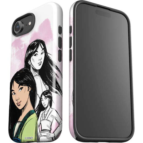 Disney Princess Mulan Sketch iPhone 16e Impact Case