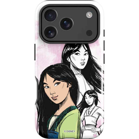 Disney Princess Mulan Sketch iPhone 18 Pro Impact Case