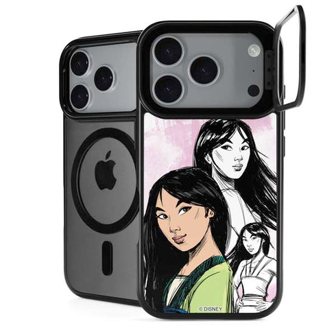 Disney Princess Mulan Sketch iPhone 18 Pro Kickstand Case